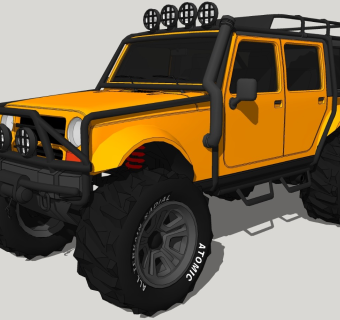 超精细汽车模型 吉普 Merryweather Mesa